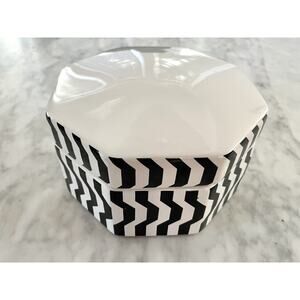 Missoni for Target Canister Black and White Chevron Op Art 4.5” X 8” 2011